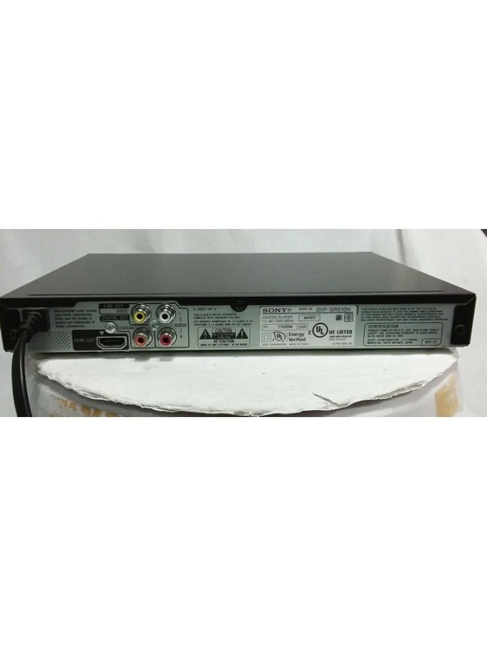 Sony DVP-SR500H DVD Player HDMI 1080p Upscaling CD/DVD TESTED WORKING